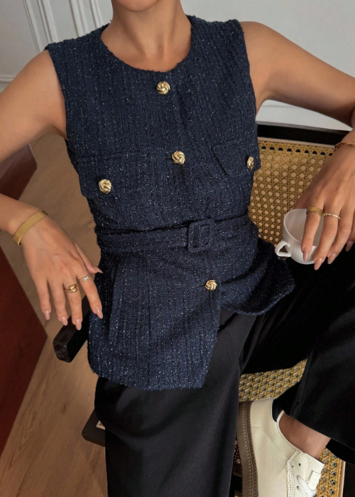 Aurelia Cardigan blue