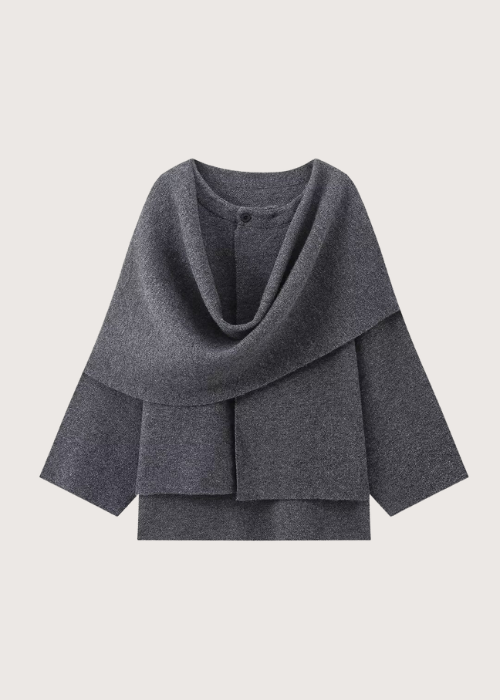 Ortegua Cape Jacket Grey